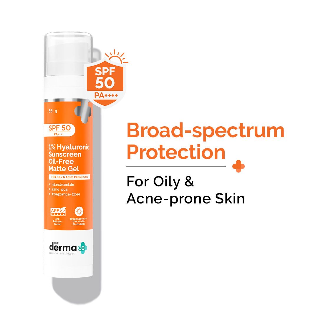 1% Hyaluronic Sunscreen Oil-Free Matte Gel - 50 g