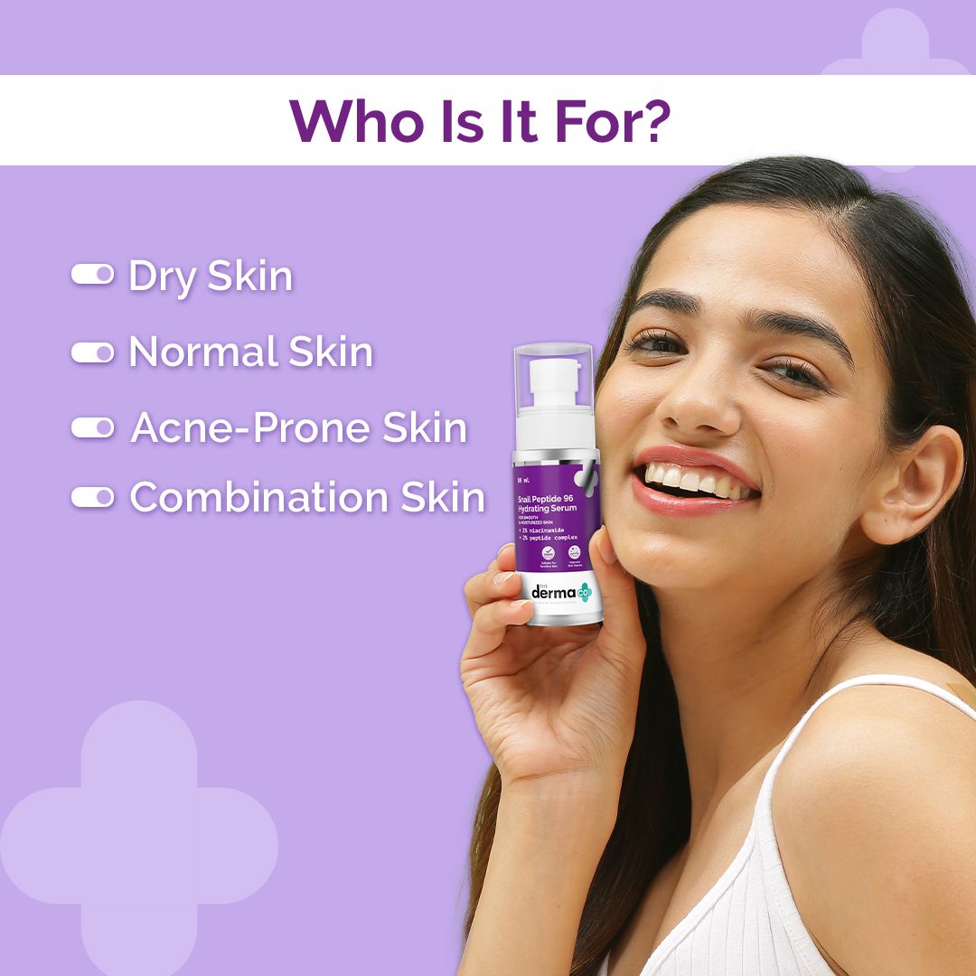 Snail Peptide 96 Hydrating Serum with Snail Mucin & Peptide Complex for Smooth & Moisturized Skin - 80 ml