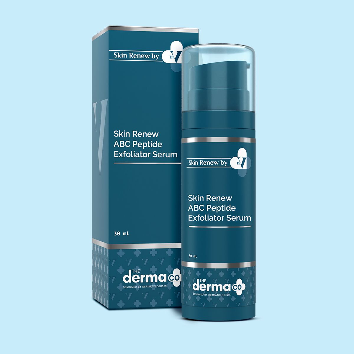 The Derma Co. X Dr V Skin Renew ABC Peptide Exfoliator Serum with Lactic Acid, Salicylic Acid, and Peptides - 30 ml