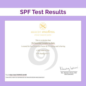 the derma co 1% ceramide lip balm with spf 30