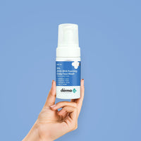 the derma co 3% aha bha foaming daily face wash