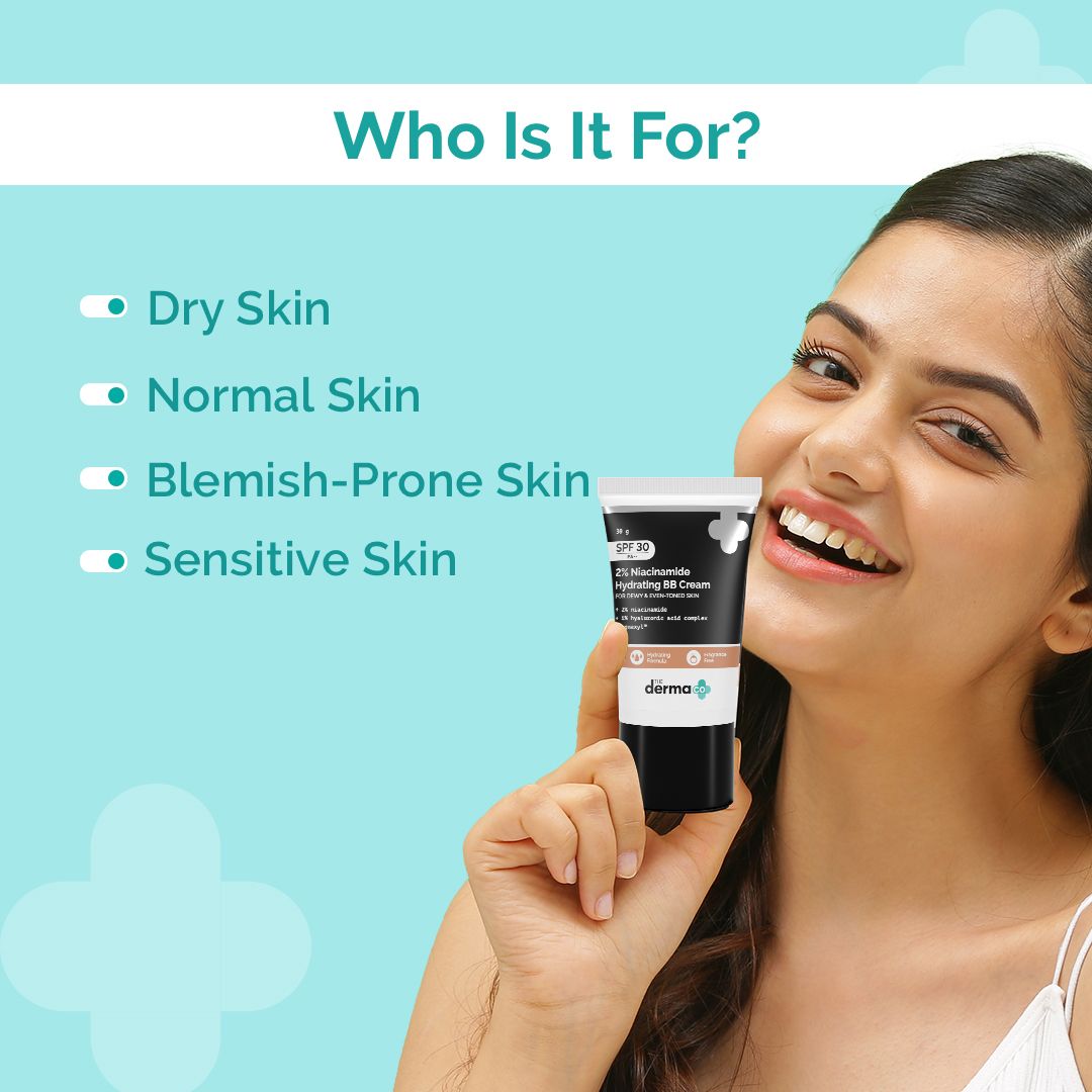 2% Niacinamide Hydrating BB Cream with 1% Hyaluronic Acid Complex & Aquaxyl- 30 g |  02 - Nude