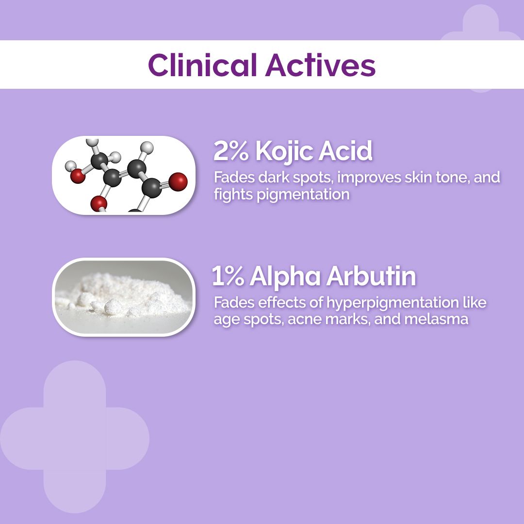 2% Kojic Acid Face Serum with 1% Alpha Arbutin & Niacinamide - 8 ml