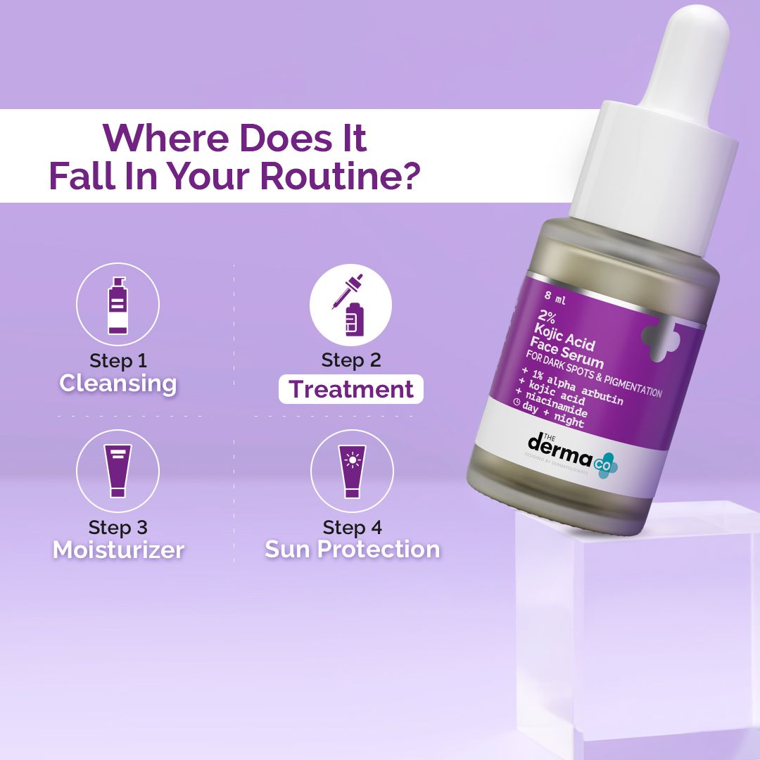 2% Kojic Acid Face Serum with 1% Alpha Arbutin & Niacinamide - 8 ml