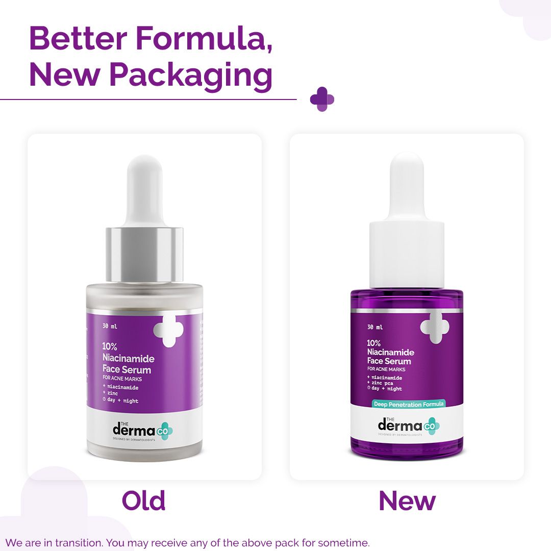 10% Niacinamide Face Serum with 2% Zinc PCA for Acne Marks - 30ml (Pack Of 2)