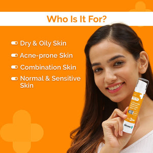 The derma co c cinamide sunscreen for all skin types