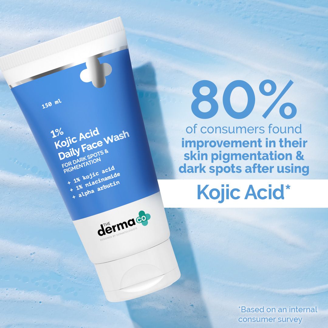 1% Kojic Acid Face Wash with Niacinamide & Alpha Arbutin For Dark Spots & Pigmentation - 150 ml