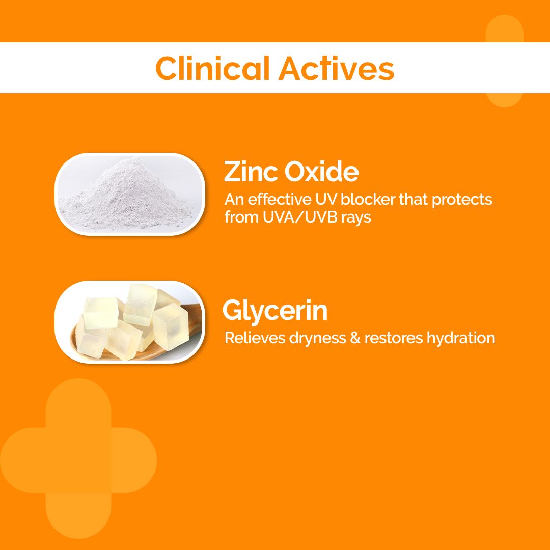 Ultra Light Zinc Mineral Sunscreen with SPF 50 For Broad Spectrum, UVA, UVB &  Blue Light Protection - 50g