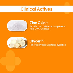 the derma co mineral sunscreen with zinc oxide and glycerin actives