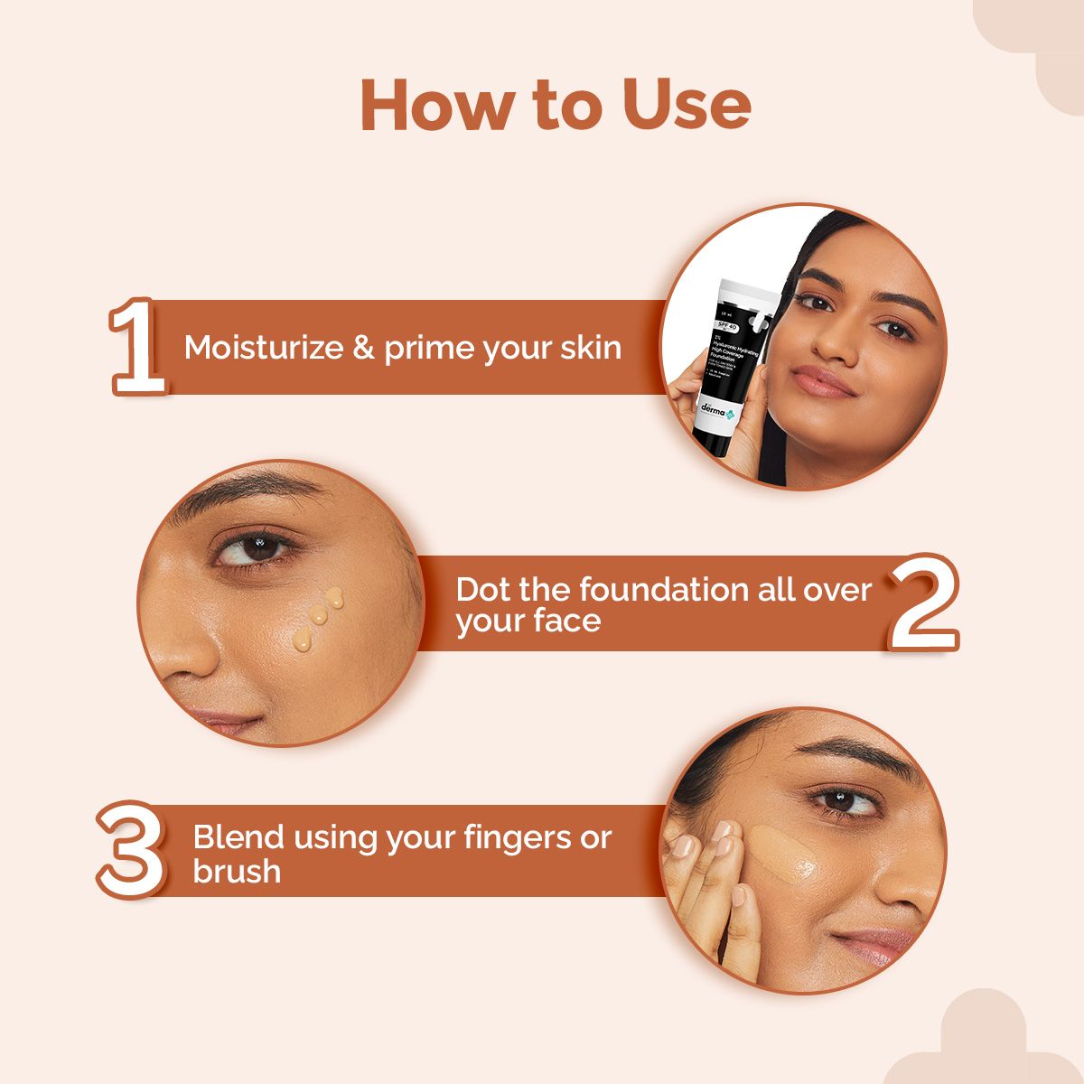 1% Hyaluronic Hydrating High Coverage Foundation - 18ml | Ivory