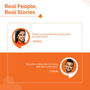 real people real stories on the derma co oil free sunscreen with spf 50