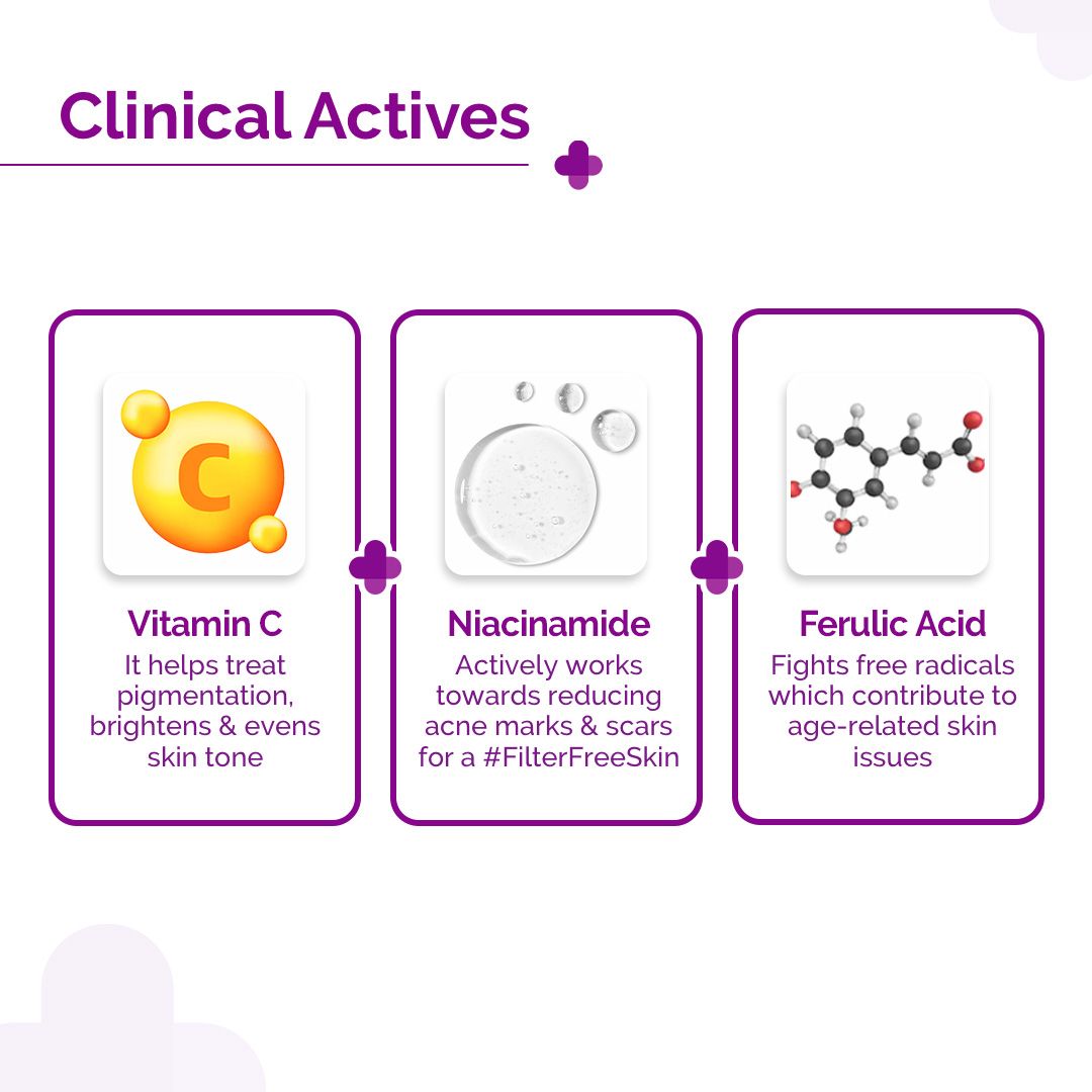 10% Vitamin C Face Serum with 5% Niacinamide & Hyaluronic Acid - 50ml