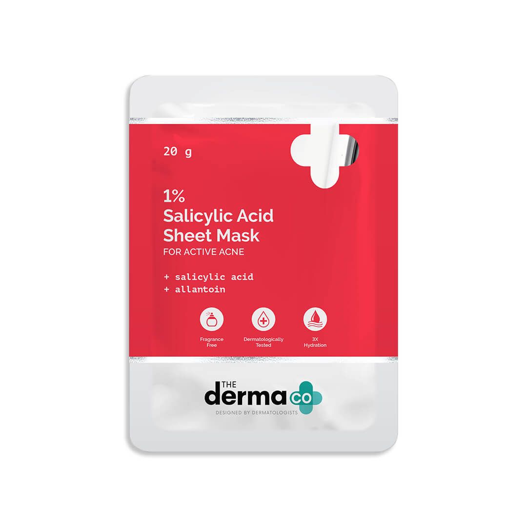 1% Salicylic Acid Sheet Mask With Salicylic Acid & Allantoin - 20g