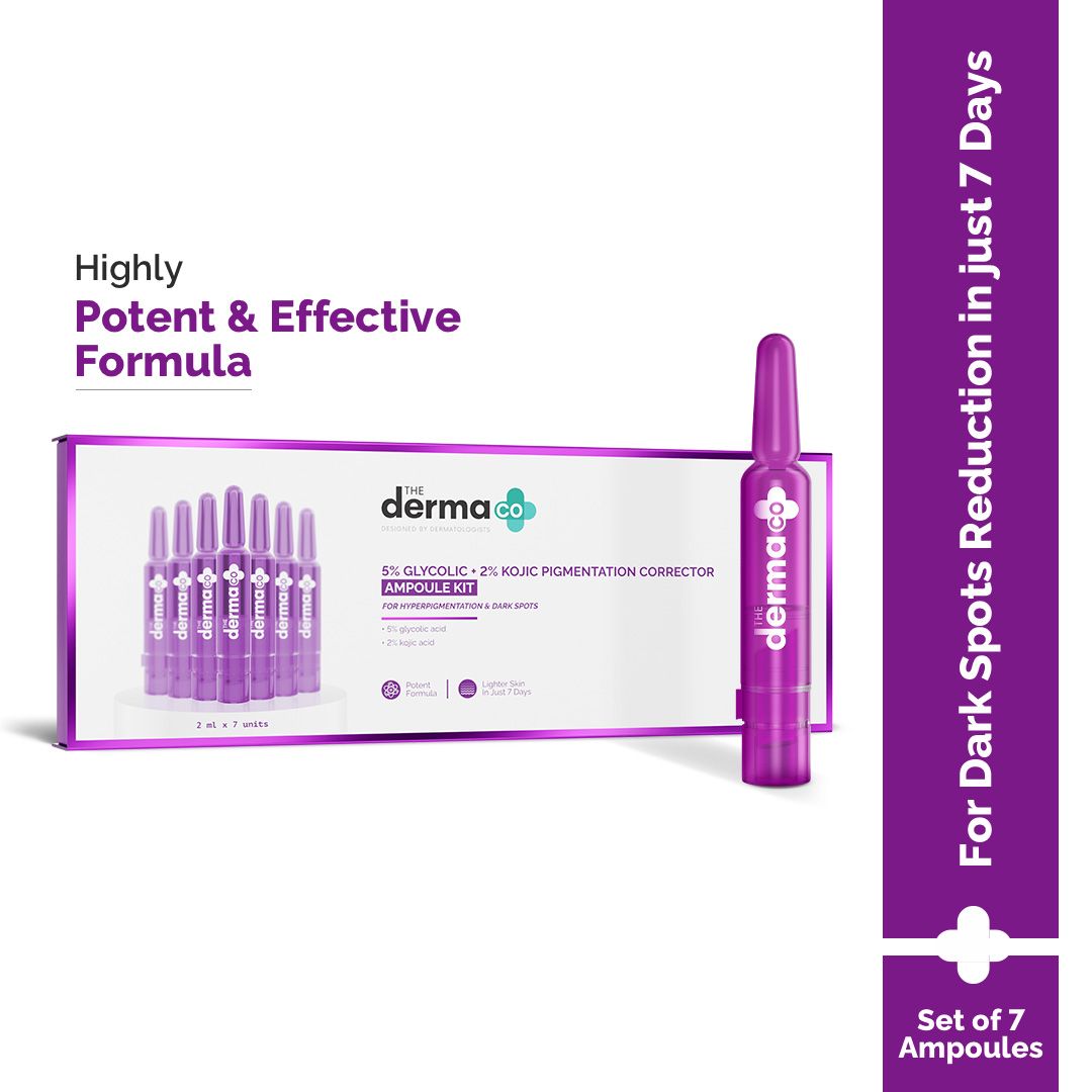 5% Glycolic + 2% Kojic Pigmentation Corrector Ampoule Kit - 14ml