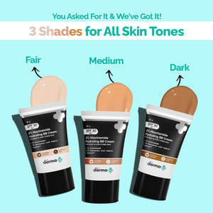 the derma co niacinamide bb cream shades 