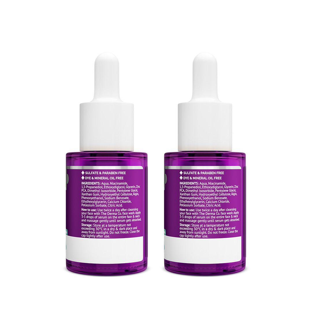 10% Niacinamide Face Serum with 2% Zinc PCA for Acne Marks - 30ml (Pack Of 2)