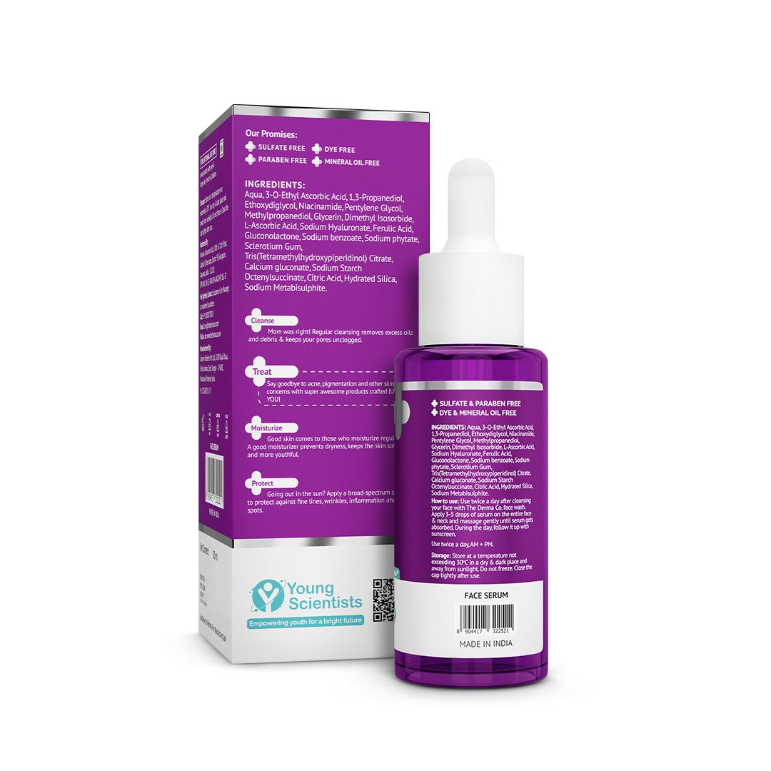 10% Vitamin C Face Serum with 5% Niacinamide & Hyaluronic Acid - 50ml