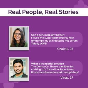derma co cica glow face serum review
