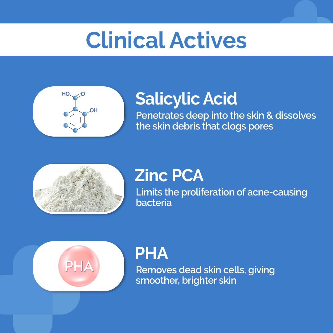 1% Salicylic Acid Foaming Daily Face Wash with Salicylic Acid, Zinc PCA & PHA  - 100 ml