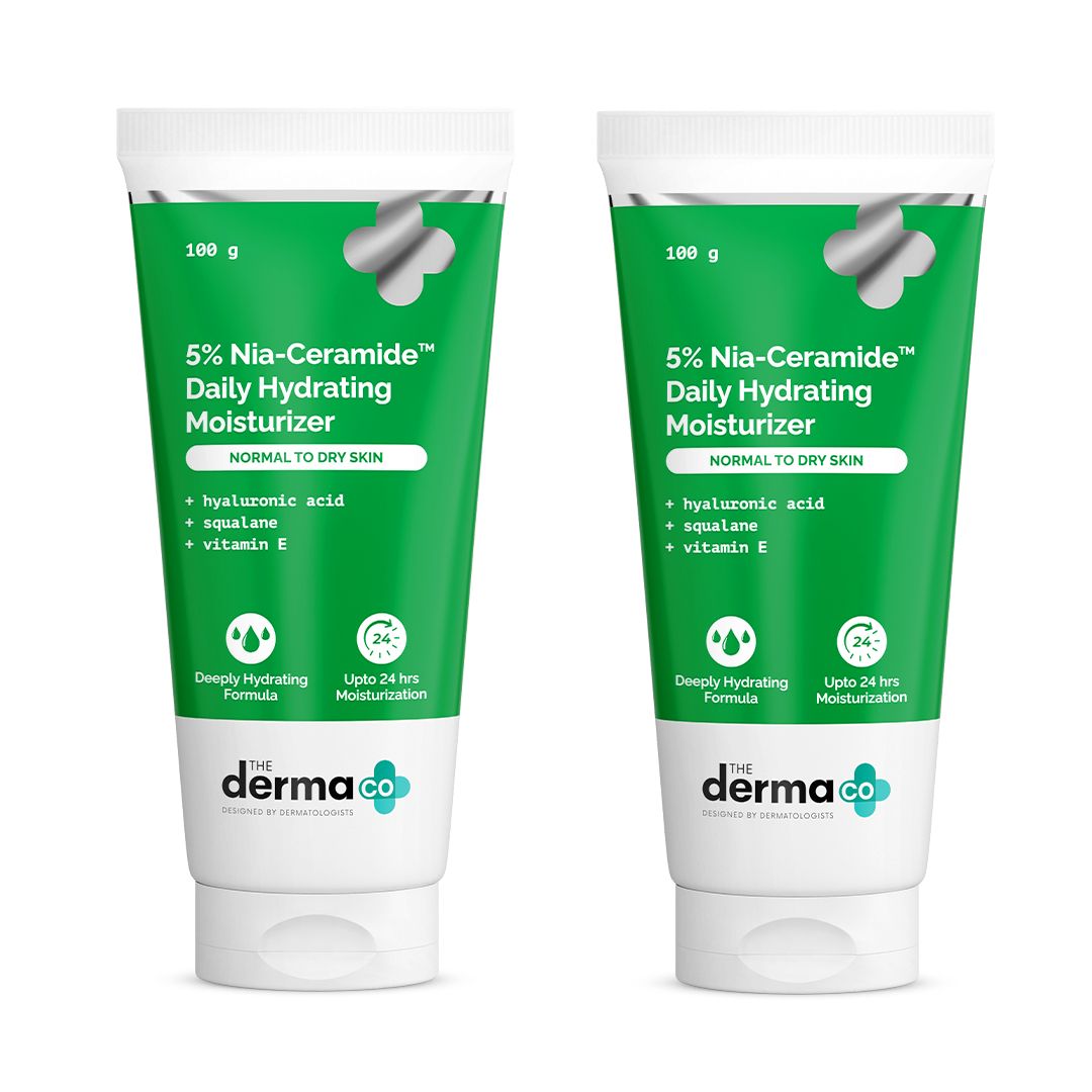 5% Nia-Ceramide Daily Hydrating Moisturizer with 5% Niacinamide & 2% Ceramide - 100g (Pack of 2)