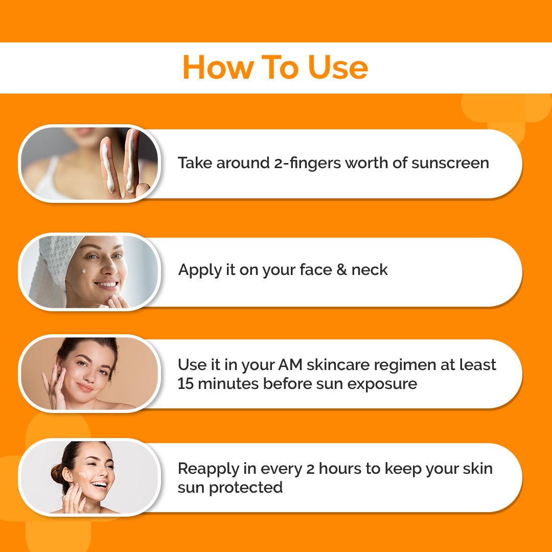 Ultra Light Zinc Mineral Sunscreen with SPF 50 For Broad Spectrum, UVA, UVB &  Blue Light Protection - 50g