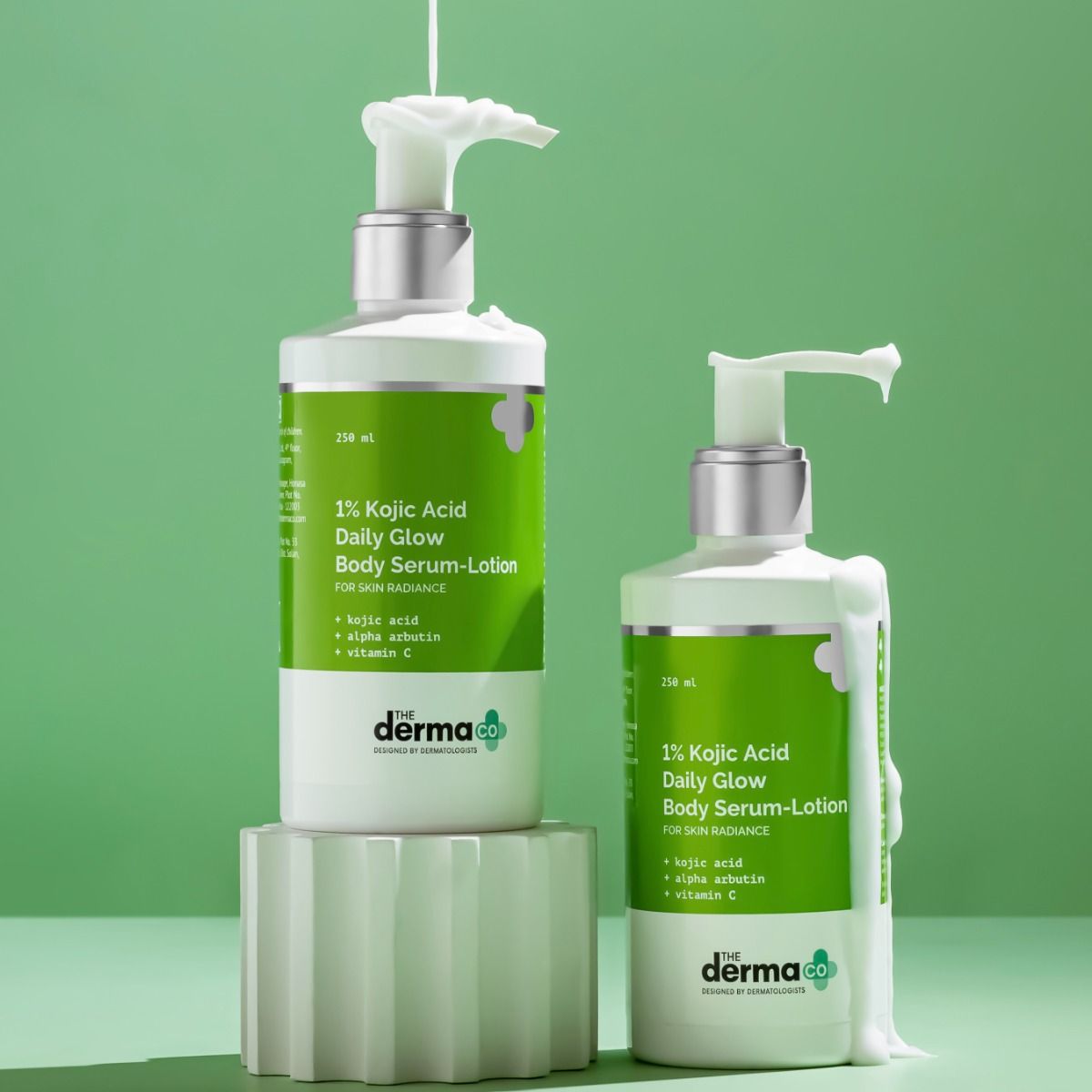 1% Kojic Acid Daily Glow Body Serum-Lotion For Skin Radiance - 250 ml (Pack of 2)