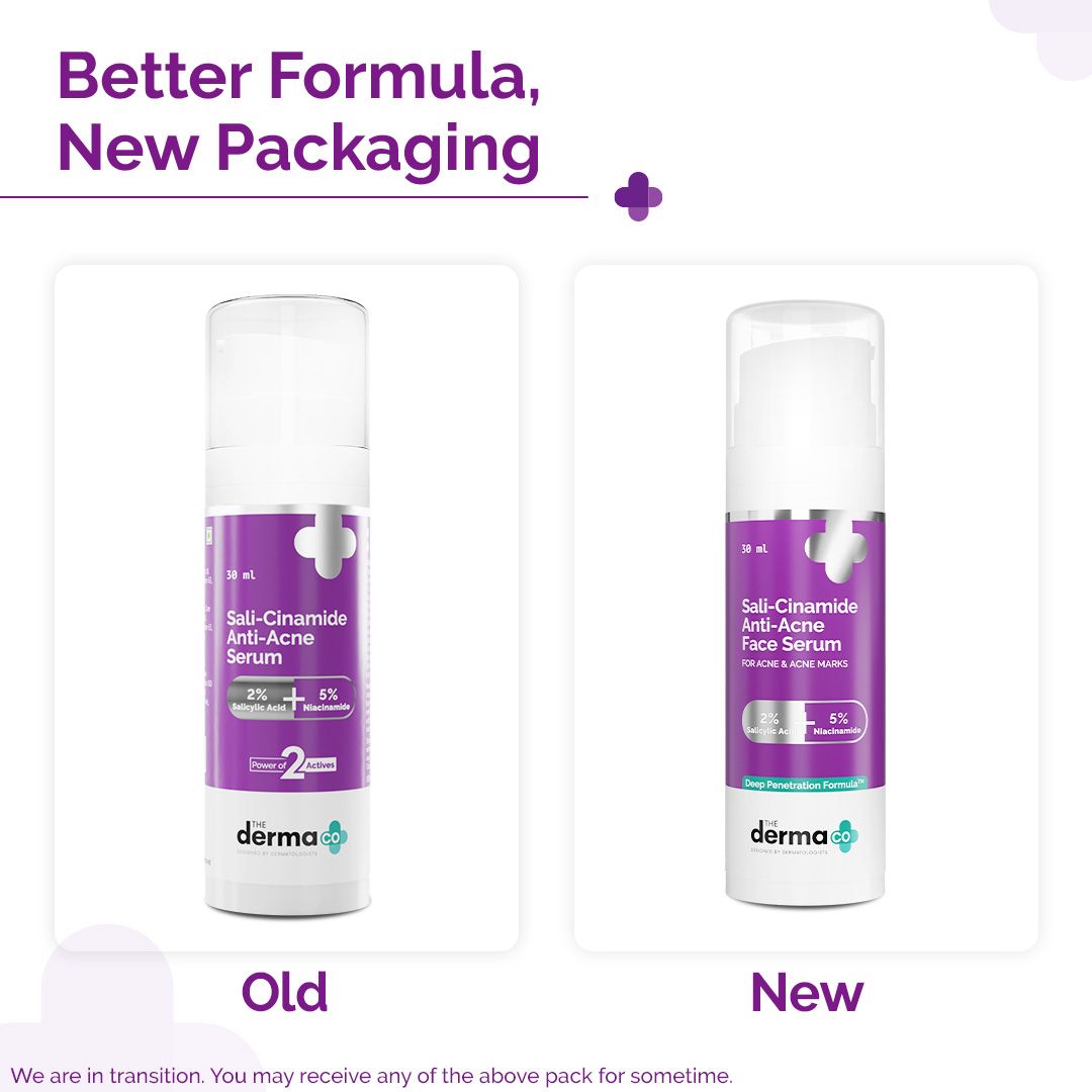 Sali-Cinamide Anti-Acne Serum with 2% Salicylic Acid & 5% Niacinamide - 30ml