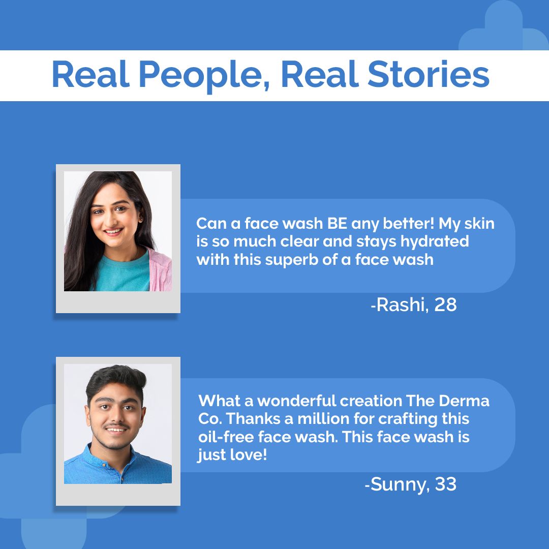 Oil-Free Daily Face Wash With Hyaluronic Acid, Glycolic Acid & Multivitamins for Clear & Hydrated Skin - 100ml