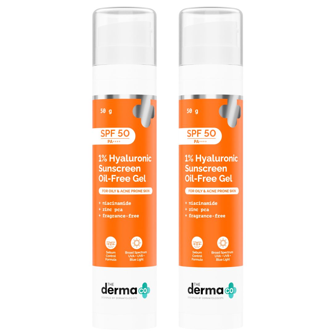 1% Hyaluronic Sunscreen Oil-Free Gel - 50 g (Pack of 2)