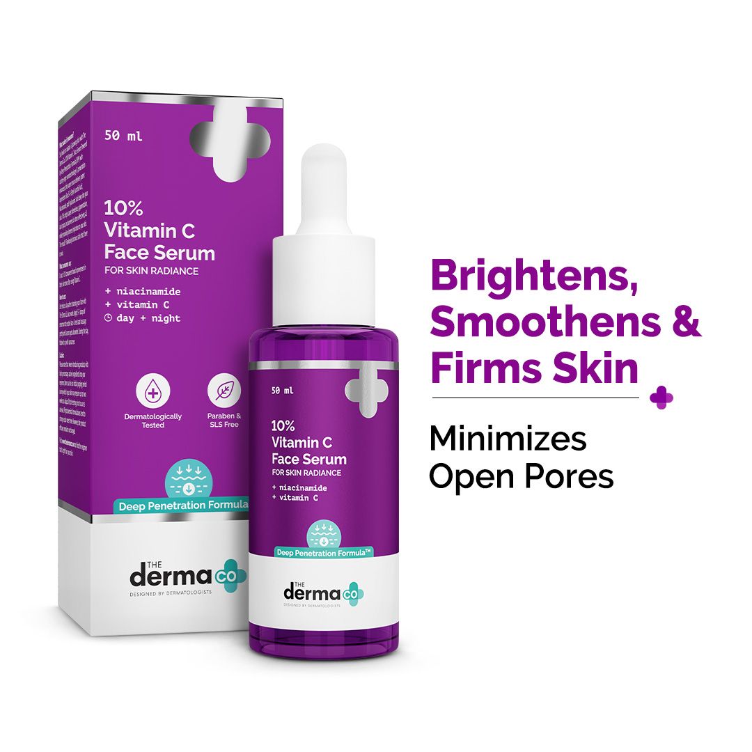 10% Vitamin C Face Serum with 5% Niacinamide & Hyaluronic Acid - 50ml