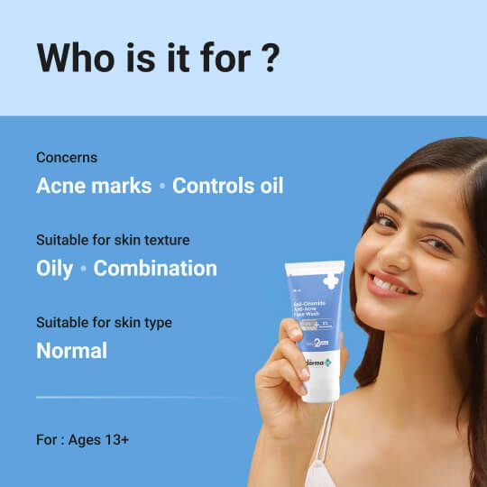 Sali-Cinamide Anti-Acne Face Wash with 2% Salicylic Acid & 2% Niacinamide - 80ml