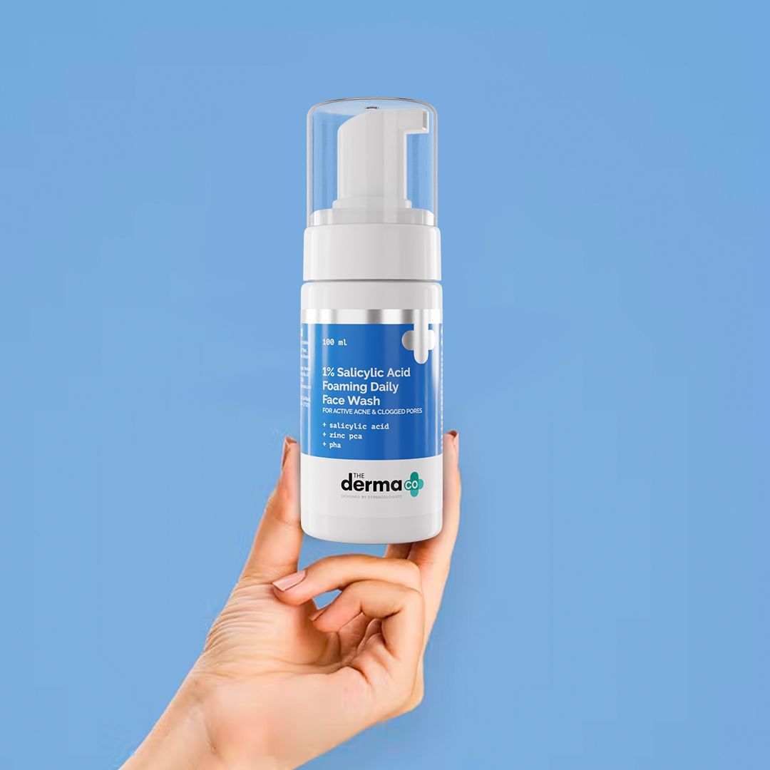 the derma co salicylic acid foaming face wash